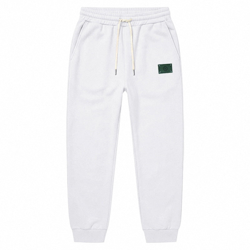 Herren Minimalistische Fleece-Jogginghose mit elastischem Tunnelzug und schmalen Bündchen Drune