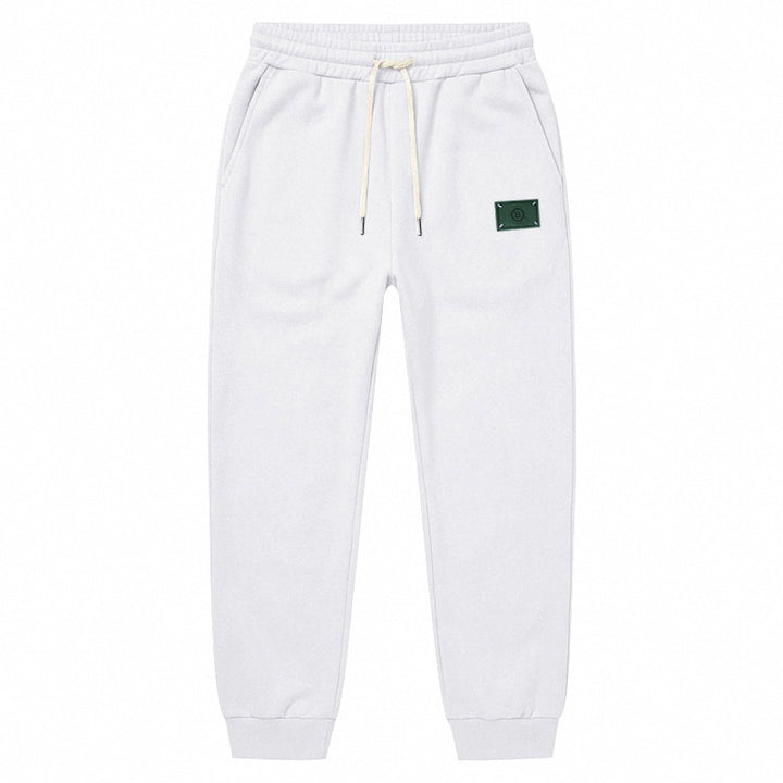 Herren Minimalistische Fleece-Jogginghose mit elastischem Tunnelzug und schmalen Bündchen Drune
