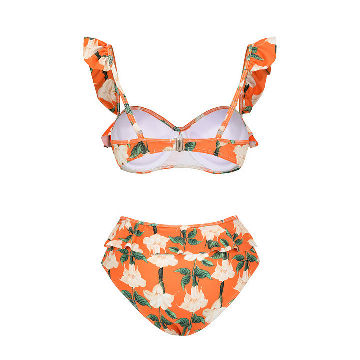 Damen Bikiniset mit voluminösen Rüschendetails Drune