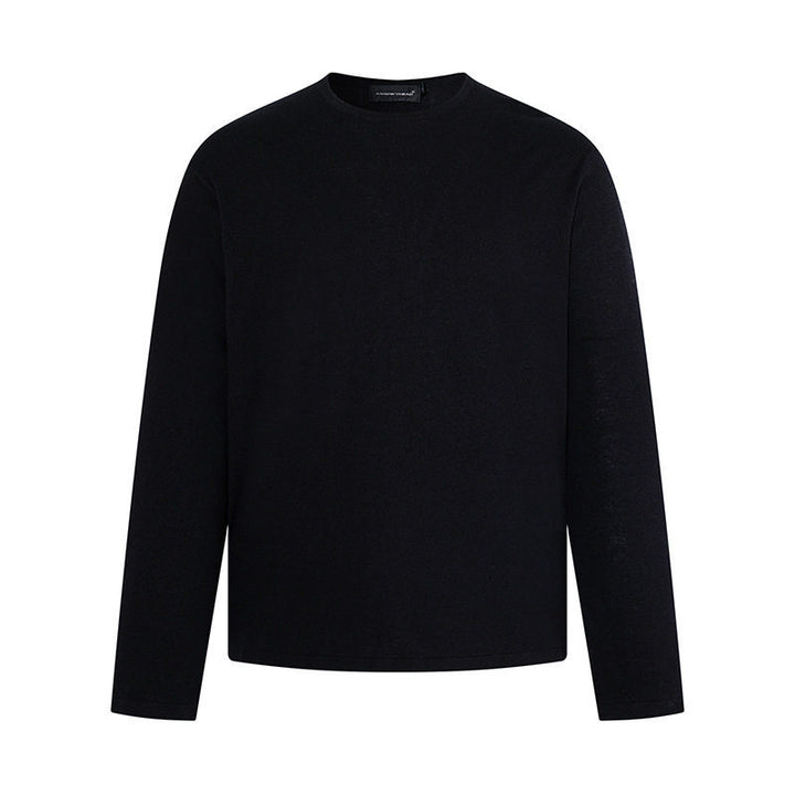 Herren Feinstrickpullover mit Rundhalsausschnitt und geradem Schnitt Drune