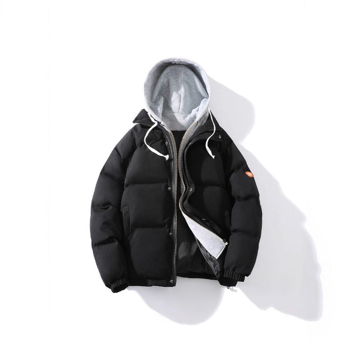 Herren Gepolsterte Steppjacke mit integriertem Kapuzen-Layer und windabweisender Außenlage Drune