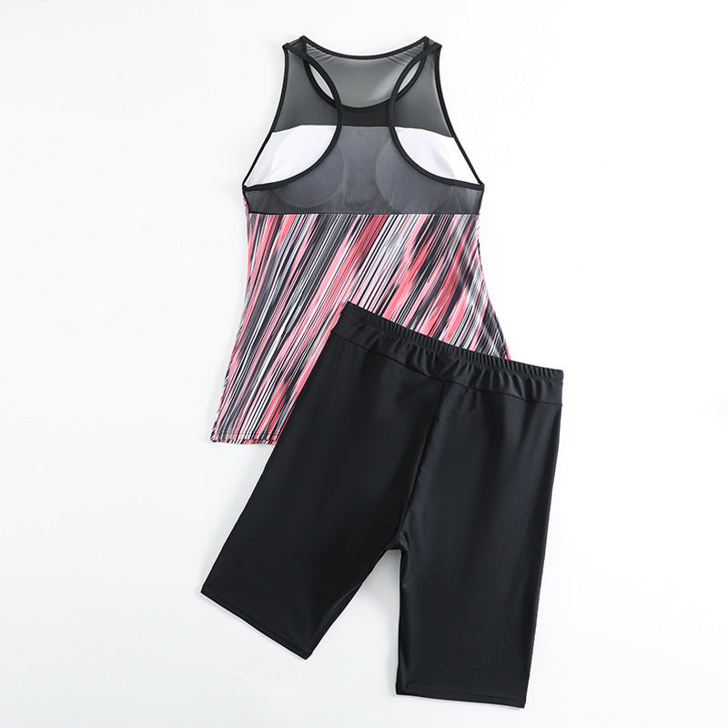Damen sportliches Tankini-Set mit atmungsaktivem Racerback Drune