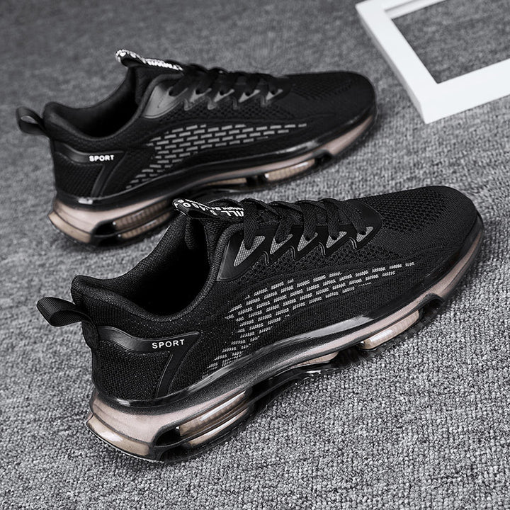 Herren Sichtbar luftgepolsterte Running-Sneaker mit Dual-Air-Kammer und atmungsaktivem Strickoberteil Drune