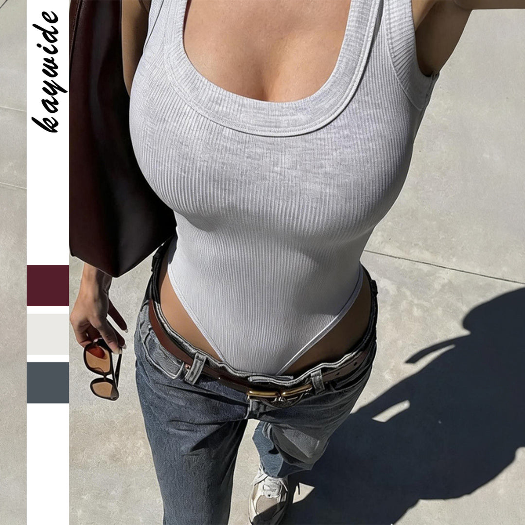 Damen Sportliches Trägershirt aus angenehmem Rippmaterial Drune