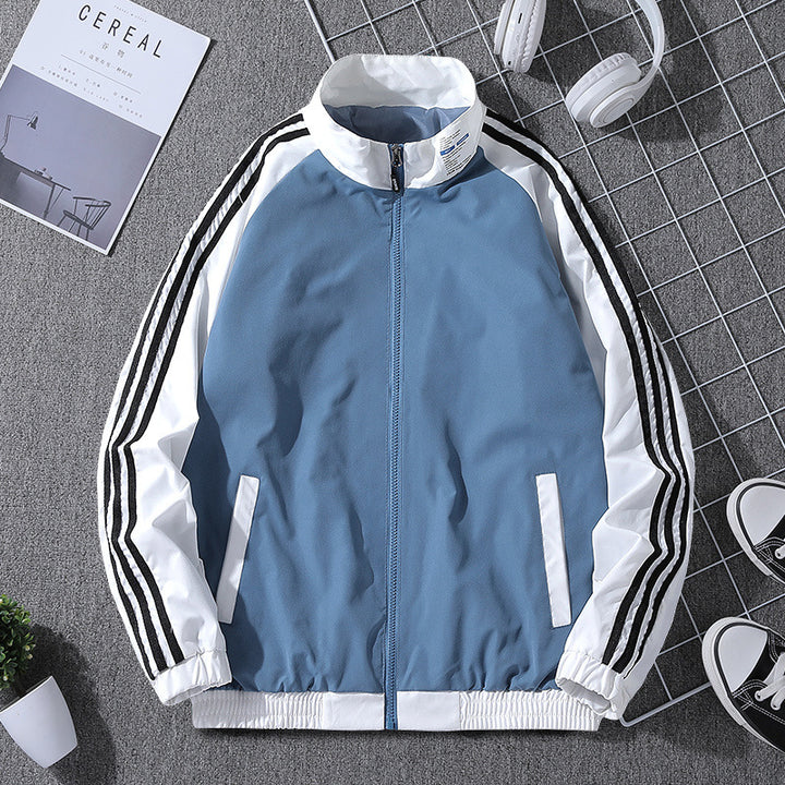 Herren Sportliche Übergangsjacke mit Reißverschluss und seitlichen Taschen Drune