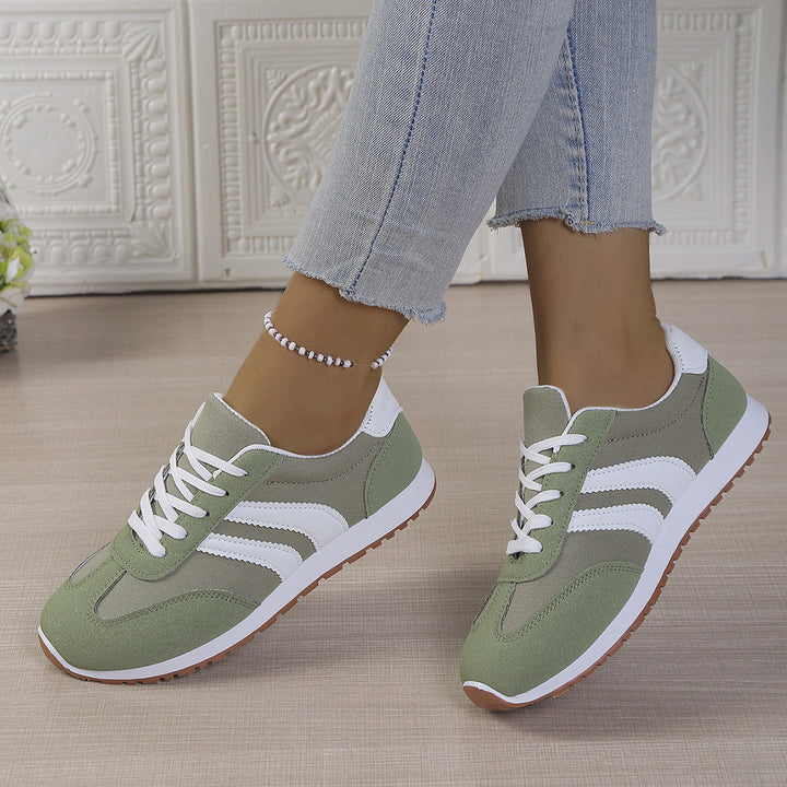 Damen Sneakers im sportlichen Retro-Stil mit atmungsaktiver Oberflächenstruktur Drune