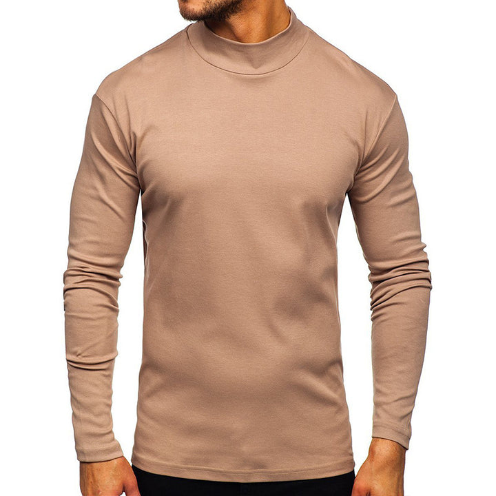 Herren Langarmshirt mit Stehkragen aus hochwertigem Material Drune
