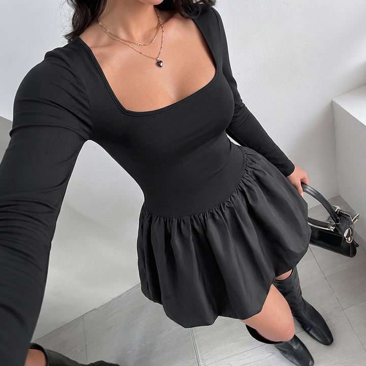 Damen Ballonkleid Drune