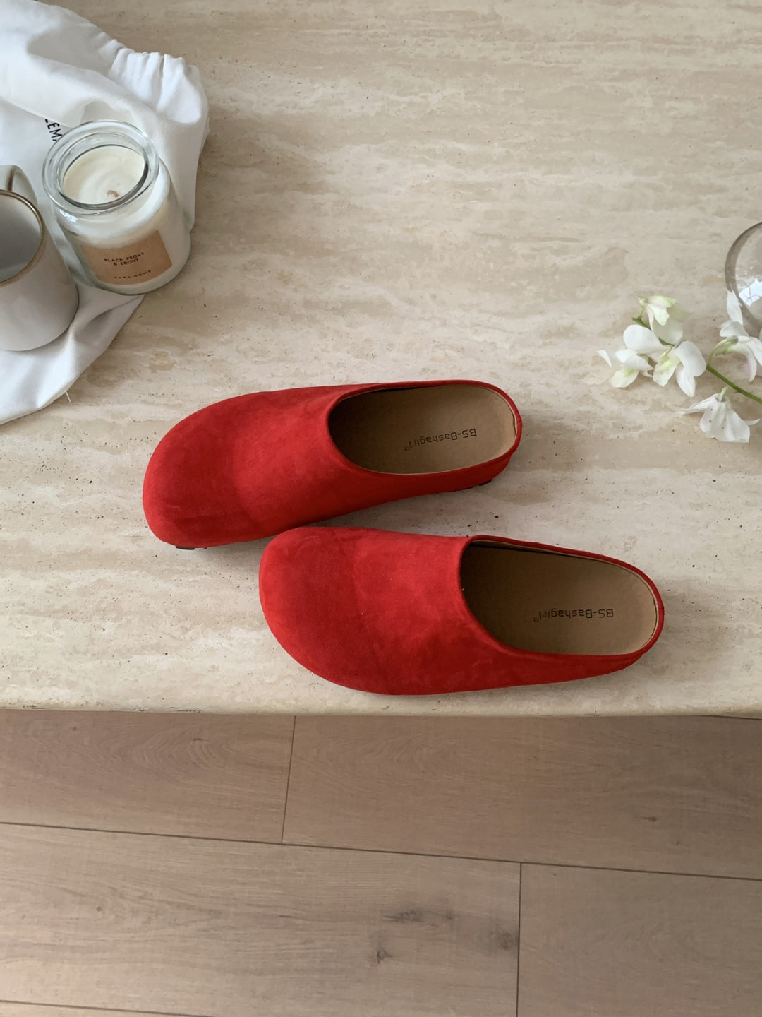 Damen bequeme Clogs aus softem Obermaterial mit ergonomischem Design Drune