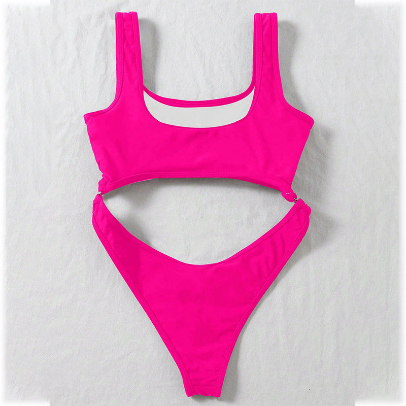 Damen Einteiler Badeanzug mit innovativem Cut-Out-Design Drune