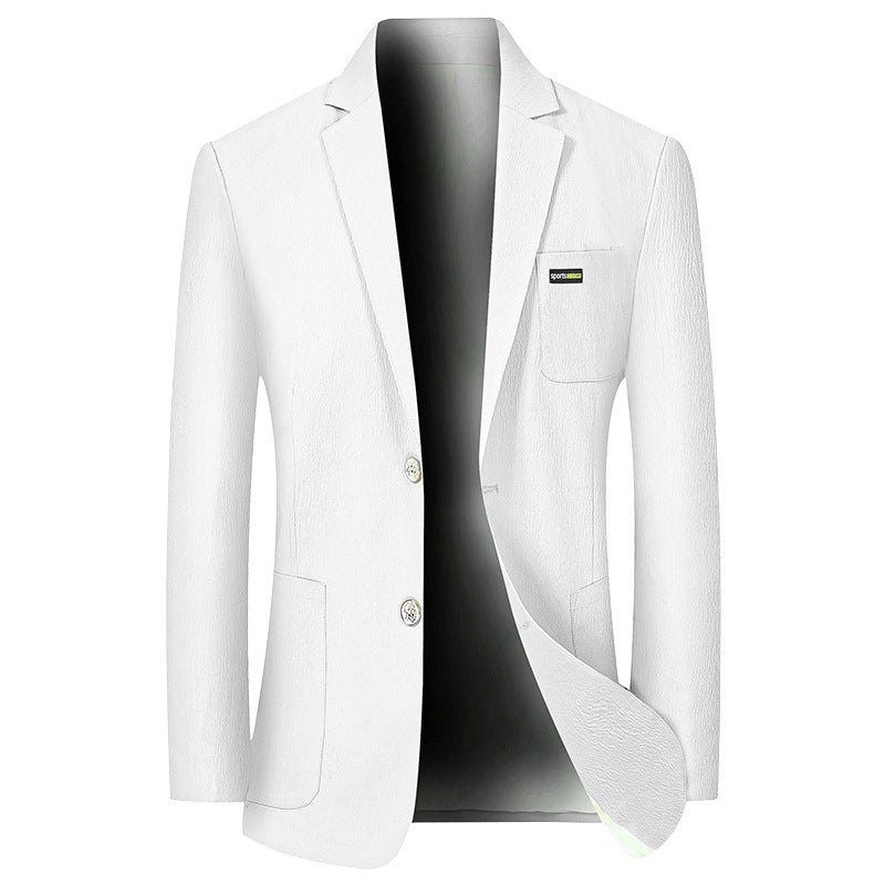 Herren Modernes Stretch Business-Sakko mit schmalem Schnitt und aufgesetzten Taschen Drune