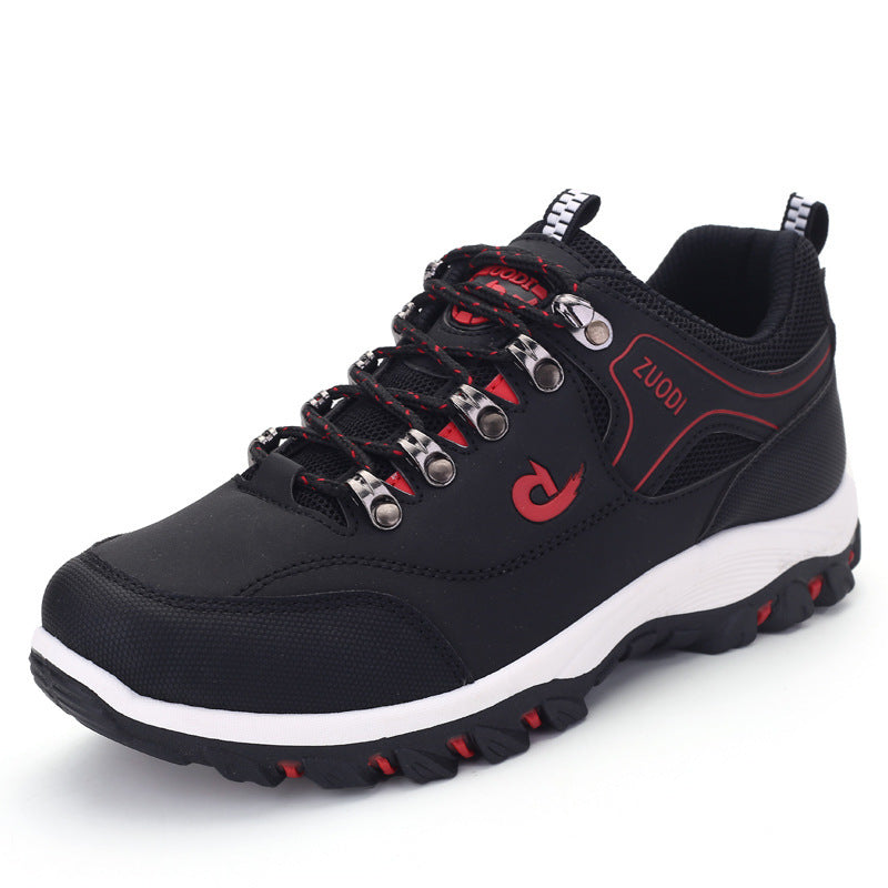 Herren robuste Trail‑Trekking‑Sneaker mit verstärkter Zehenkappe, Metallösen und multidirektionaler Profilsohle Drune