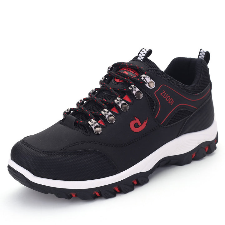 Herren robuste Trail‑Trekking‑Sneaker mit verstärkter Zehenkappe, Metallösen und multidirektionaler Profilsohle Drune