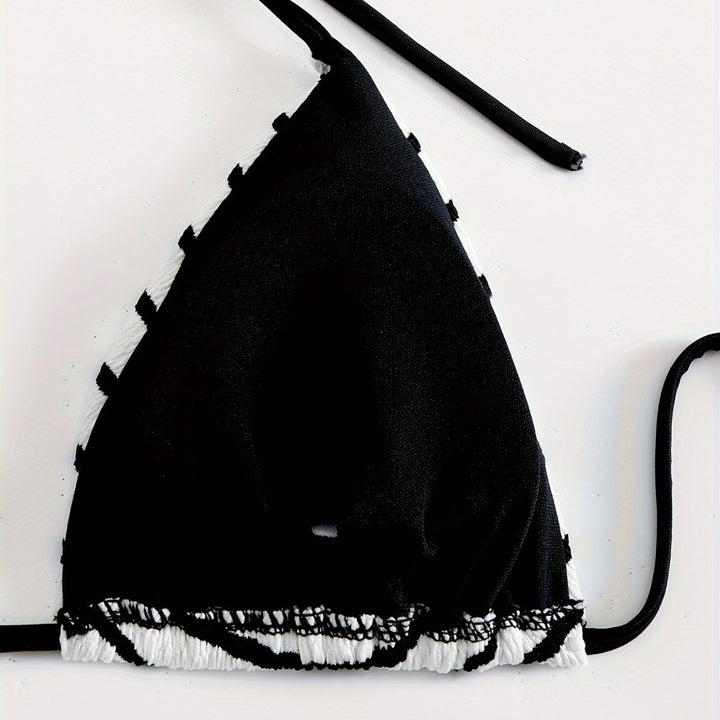 Damen Streifen Bikini Set Drune