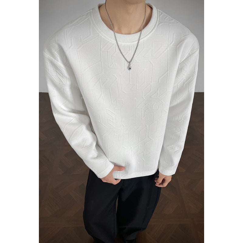 Herren Stylischer Sweatshirt mit strukturiertem Design Drune