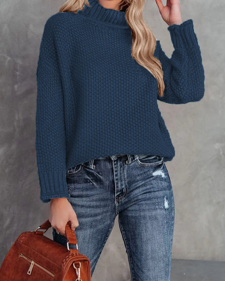 Damen gemütlicher Strickpullover Drune