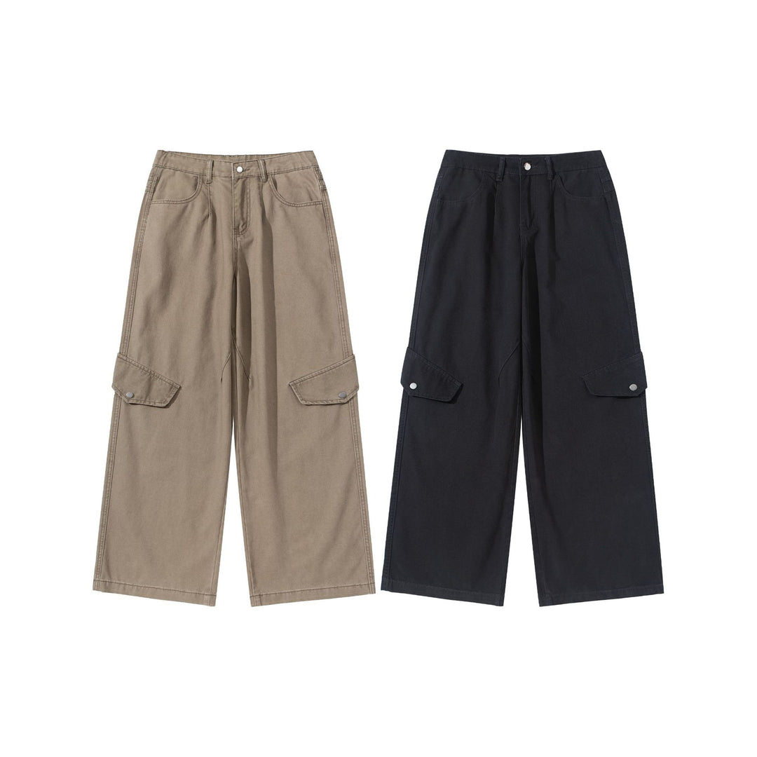 Damen Cargo‑Culotte mit hoher Taille, weitem Bein und Klappentaschen Drune