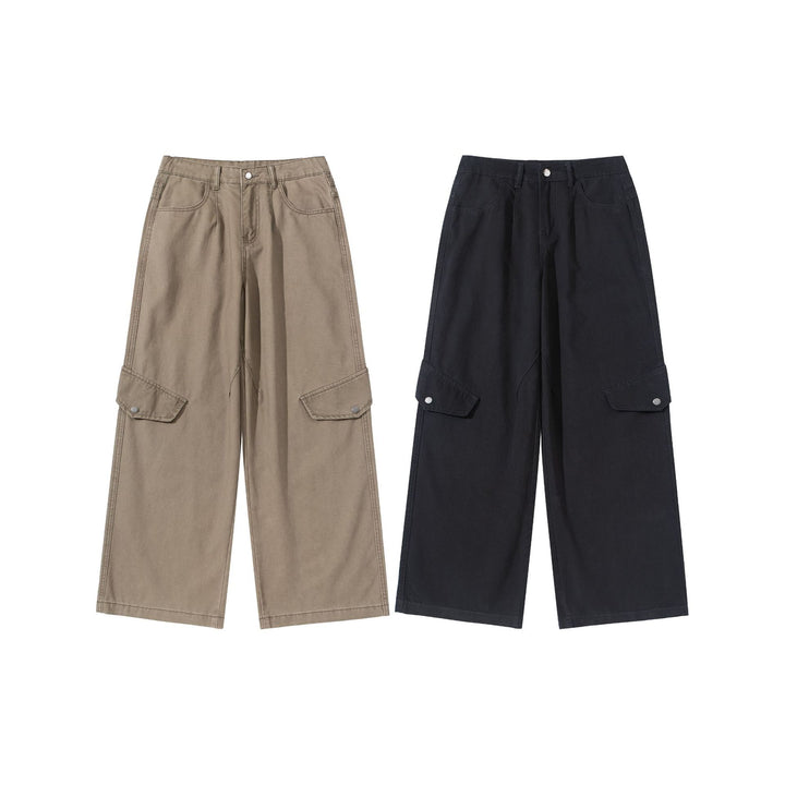 Damen Cargo‑Culotte mit hoher Taille, weitem Bein und Klappentaschen Drune
