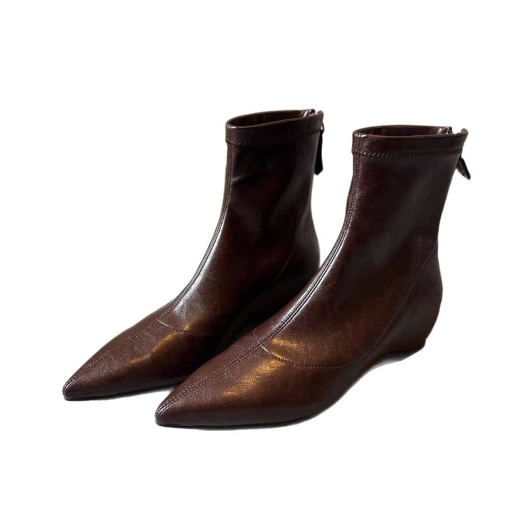 Damen Elegante spitze Stiefeletten Drune