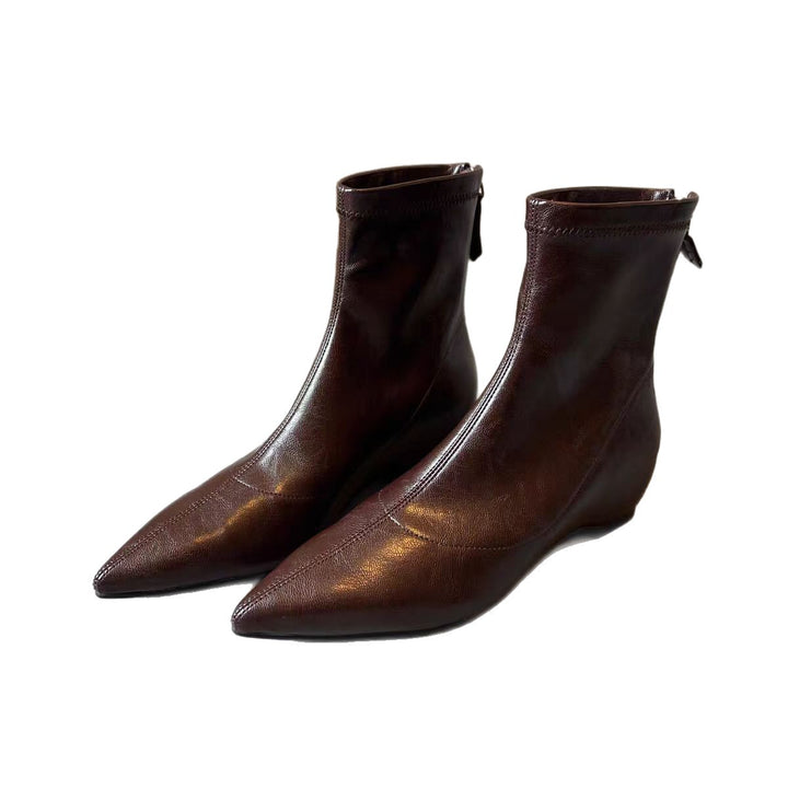 Damen Elegante spitze Stiefeletten Drune