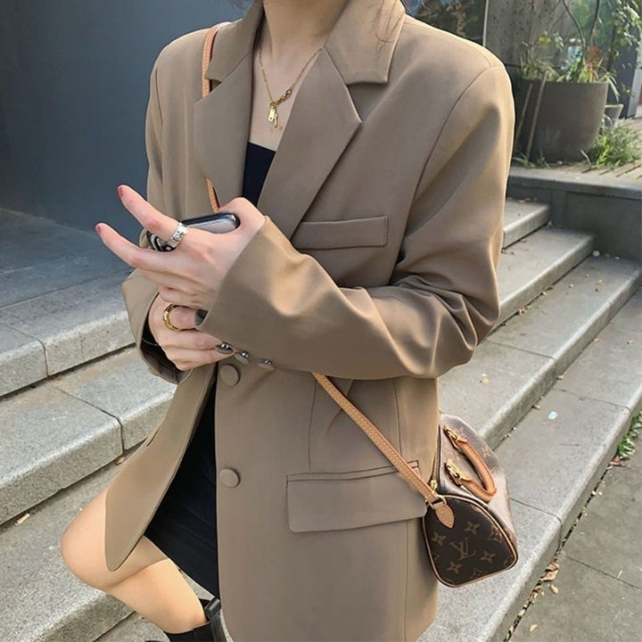 Damen Modischer Oversized-Blazer Drune