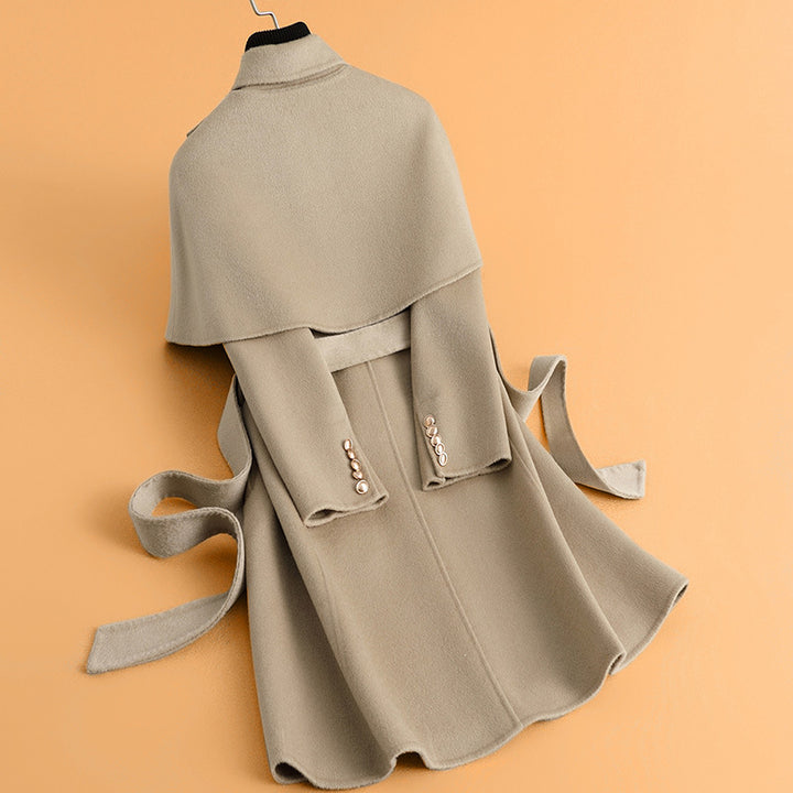 Damen Stylischer Cape-Mantel Drune