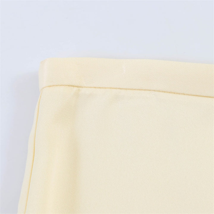 Damen elegante Palazzo-Hose mit zartem Spitzenbesatz Drune