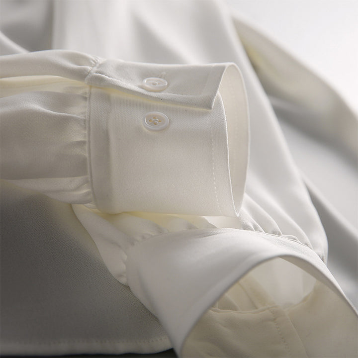 Damen Elegante Bluse mit Schleifendetail Drune 1789268628