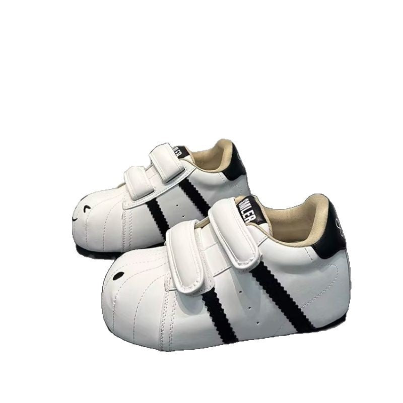 Damen Bequeme Kindersneaker mit niedlichem Tiermotiv und praktischem Klettverschluss Drune