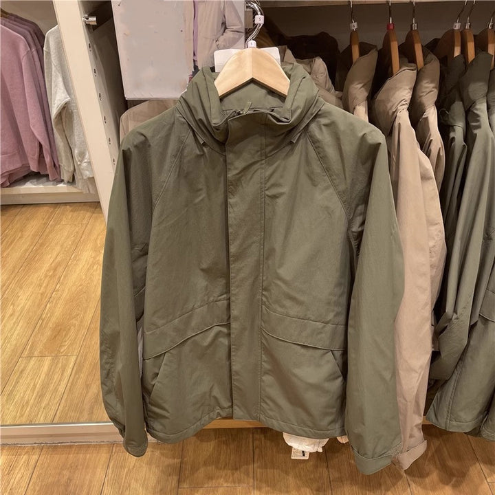 Herren Funktionsjacke mit verstellbarem Kragen Drune