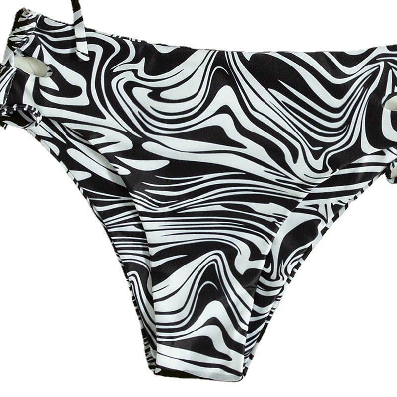 Damen Bandeau-Bikini-Set mit Stilvollem Rüschendesign Drune