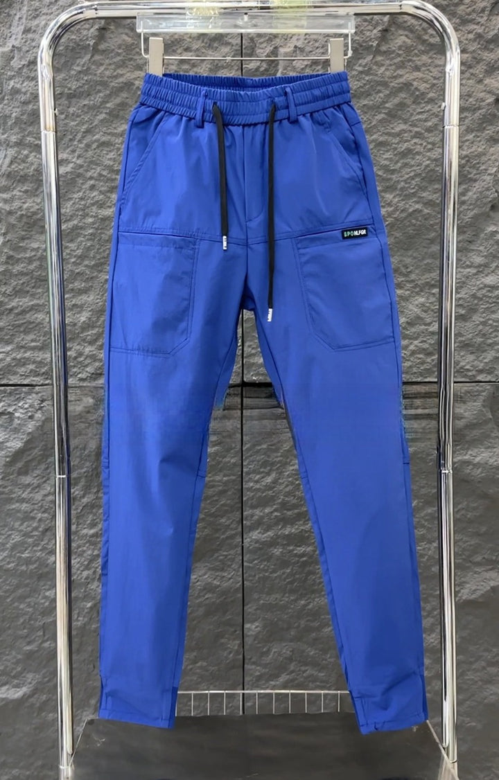 Herren nan sportive Cargojoggerhose mit elastischem Bund, Kordelzug und konischem Beinabschluss Drune