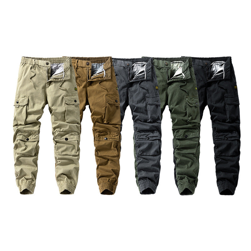 Herren Tech-Cargo-Joggerhose mit elastischem Tunnelzugbund, verstärkten Kniepaneelen und Multifunktions‑Taschen Drune