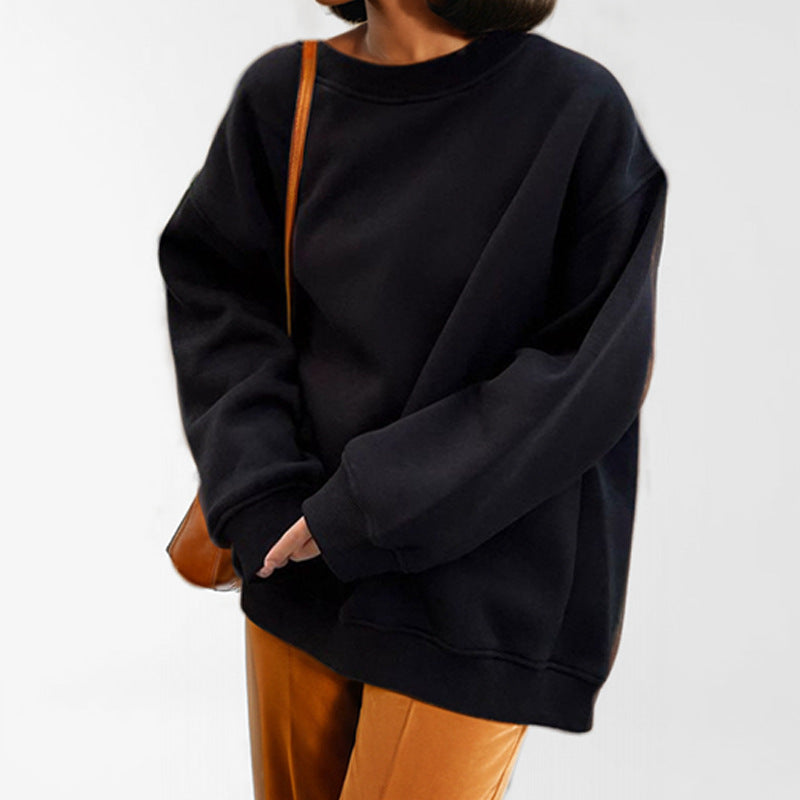 Damen oversized Sweatshirt mit weitem Schnitt und lässigem Design Drune