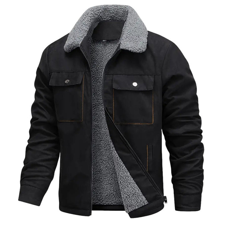Herren Robuste Freizeitjacke mit teddyartigem Innenfutter Drune