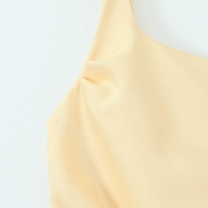 Damen Maxikleid mit elegantem Quadrat-Ausschnitt und raffinierten Drapierungen Drune