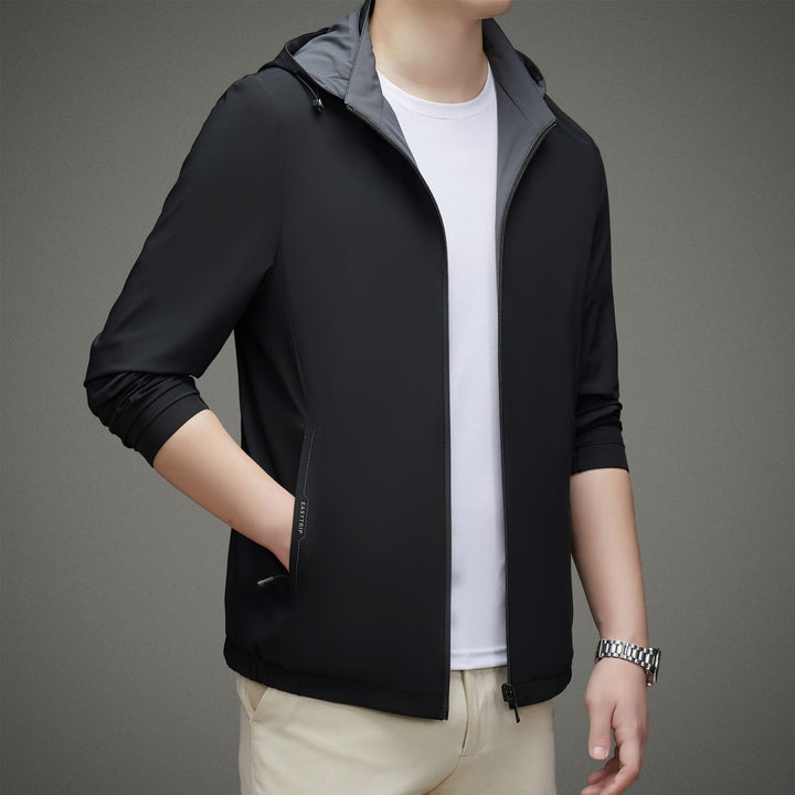 Herren leichte Allround-Jacke mit praktischem Kapuzendesign und atmungsaktiven Eigenschaften Drune