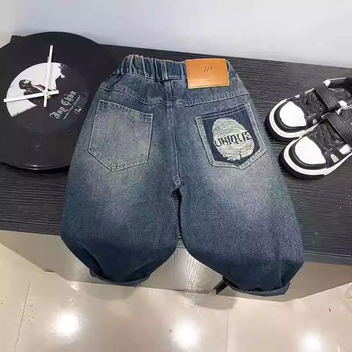 Unisex kreative und stylische Baggy-Jeans Drune