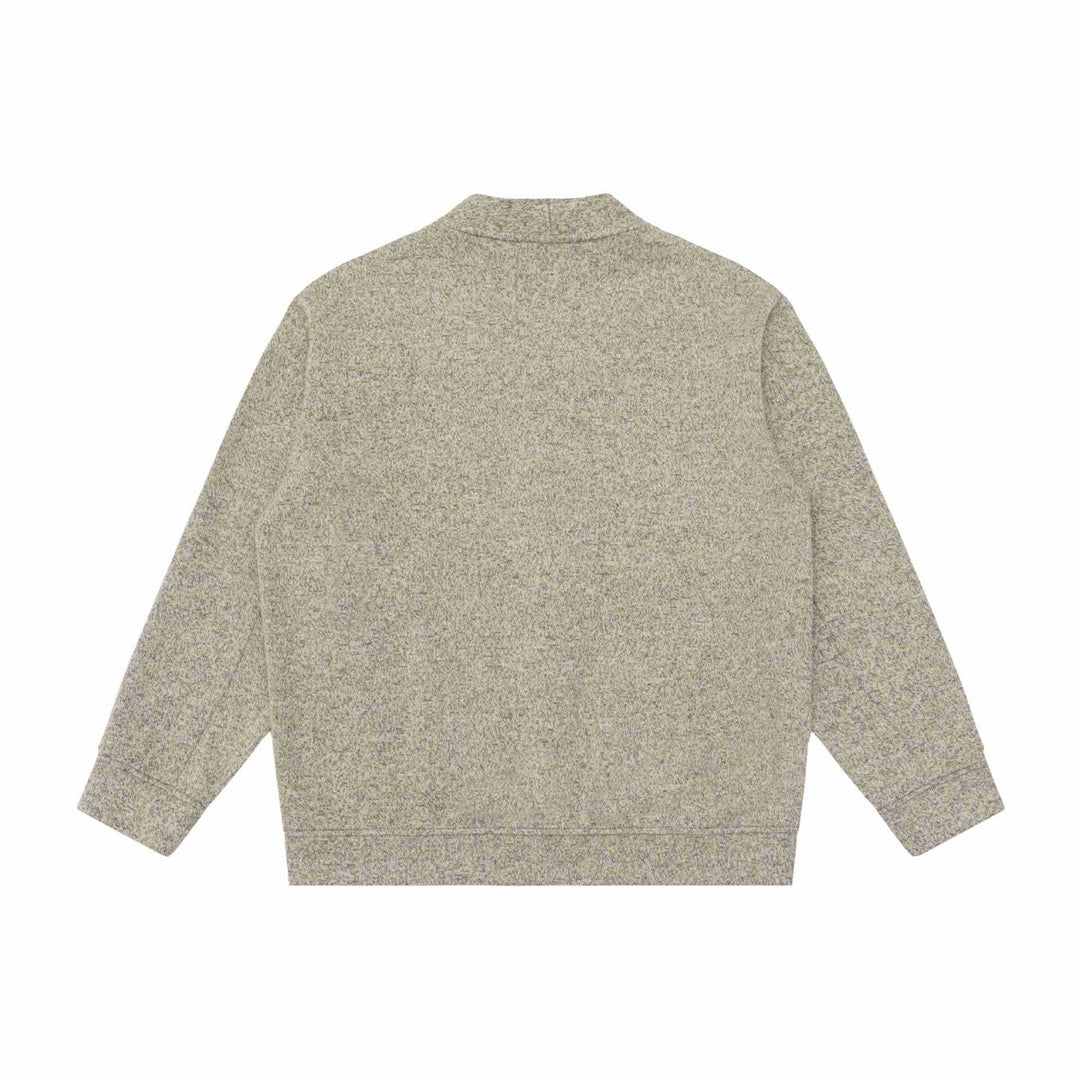 Unisex V-Ausschnitt Cardigan mit Strukturstrick und aufgesetzten Taschen Drune