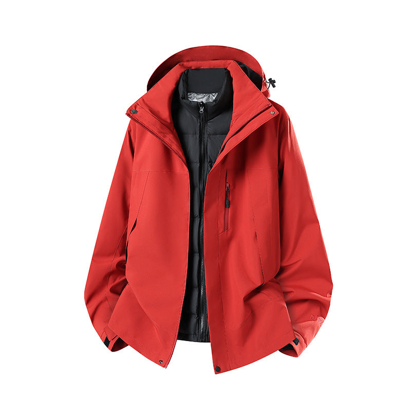 Damen Zweiteilige Softshell-Parka mit herausnehmbarer Steppinnenjacke Drune
