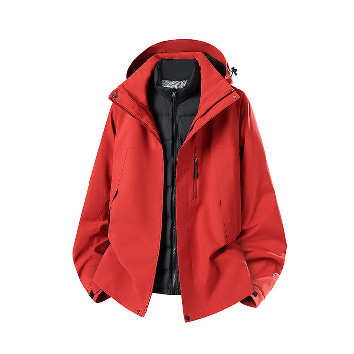 Damen Zweiteilige Softshell-Parka mit herausnehmbarer Steppinnenjacke Drune