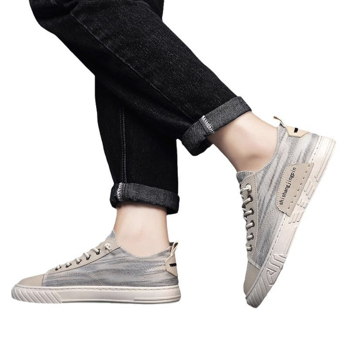 Unisex leichte retro Canvas-Sneaker mit verstärkter Zehenkappe und profilierter Gummisohle Drune
