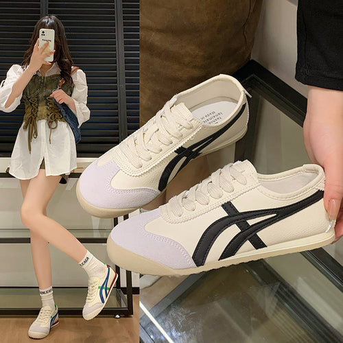 Damen Sportliche Sneakers im Retro-Design mit kontrastierenden Farbakzenten Drune