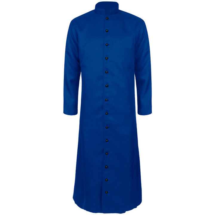 Damen nan eleganter Maxicape-Mantel mit gestuften Schultercapes und Stehkragen Drune