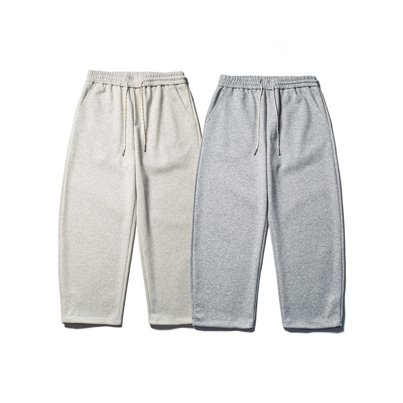Herren Locker geschnittene Sweatpants mit elastischem Tunnelzugbund und gekürztem Bein Drune