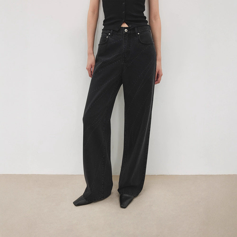 Damen Moderne Bootcut-Jeans mit hohem Bund und elegantem Design Drune