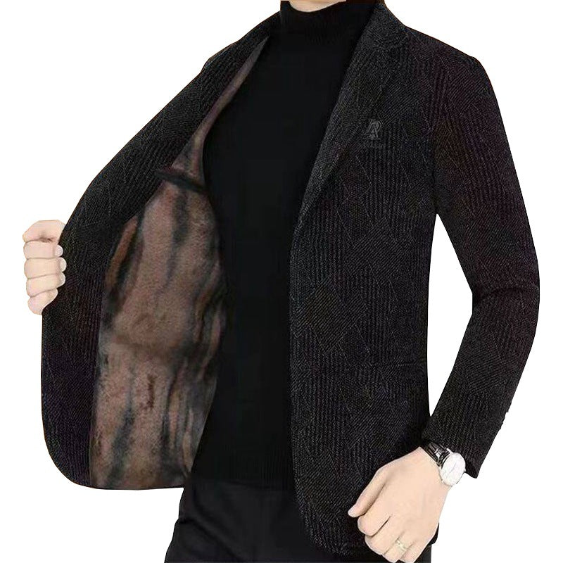 Herren Strukturierter Jersey-Sakko mit leichtem Innenfutter und schmaler Silhouette Drune
