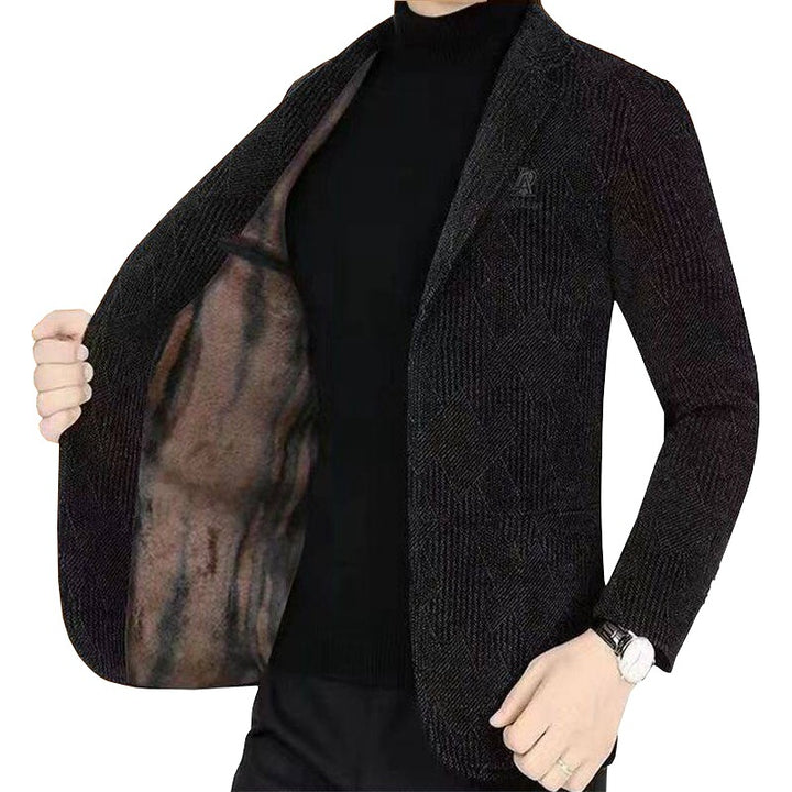 Herren Strukturierter Jersey-Sakko mit leichtem Innenfutter und schmaler Silhouette Drune