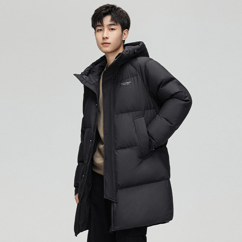 Herren Lange Daunenjacke Drune