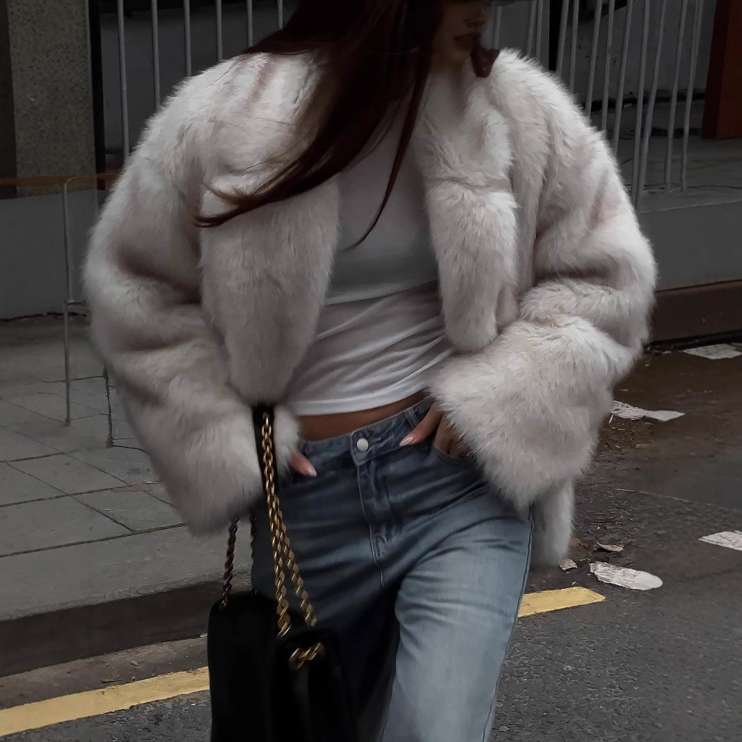 Damen Plüschjacke Drune
